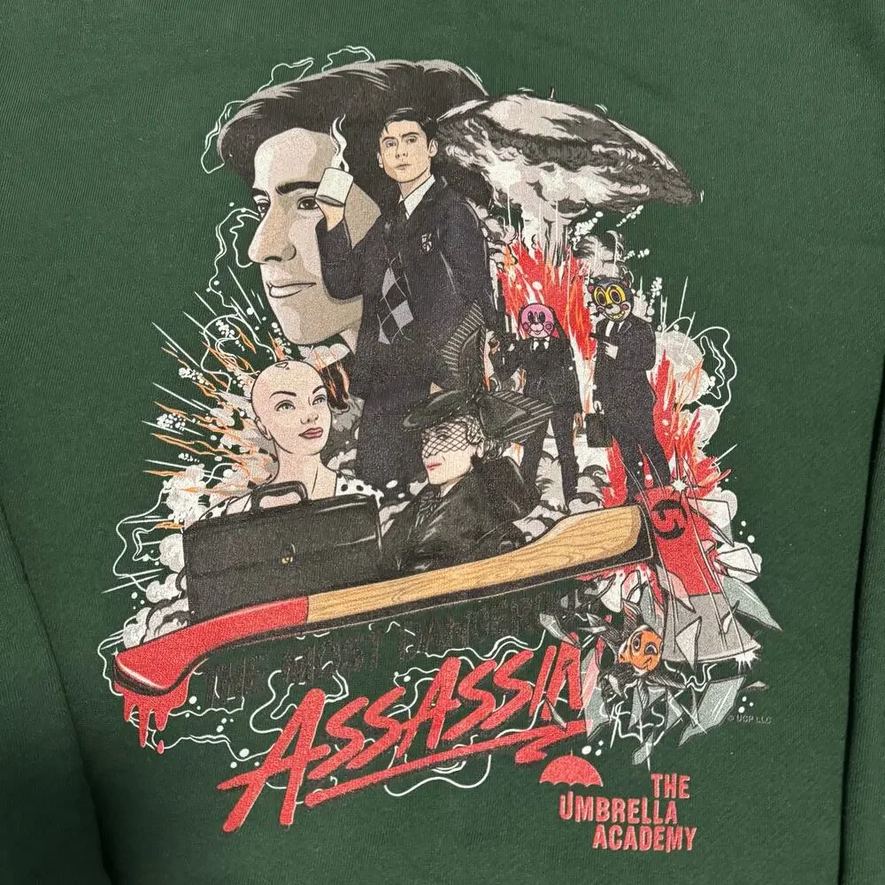 The Umbrella Academy Number Five Most Dangerous Assassin Crewneck Sweatshirt 2XL